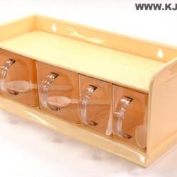 140衛生四格調味盒