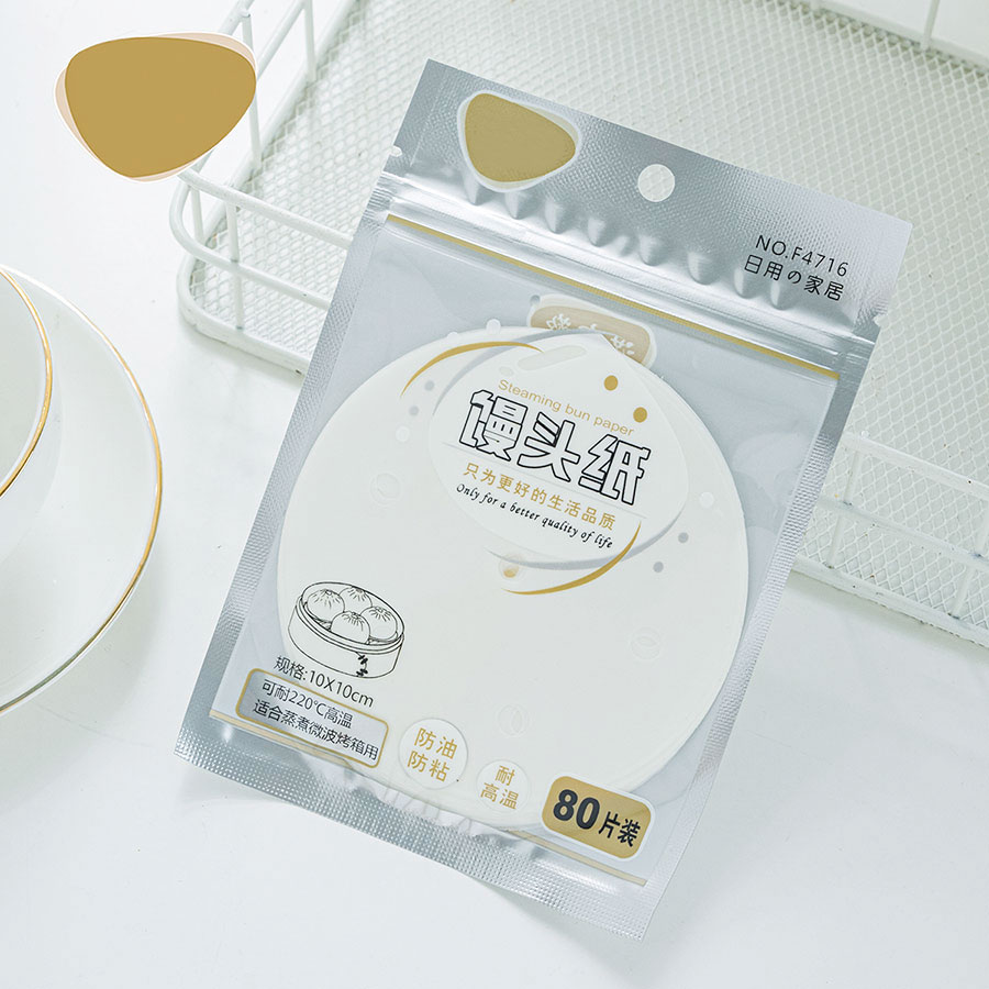 飼養圓形饅頭紙80片裝