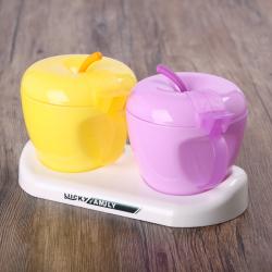 二格小蘋(píng)果調味盒（托盤(pán)