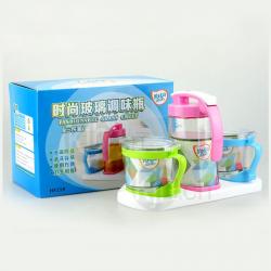 時(shí)尚玻璃調味瓶（三件套