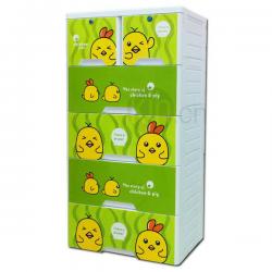 五層整理柜-帶鎖（歡樂(lè )