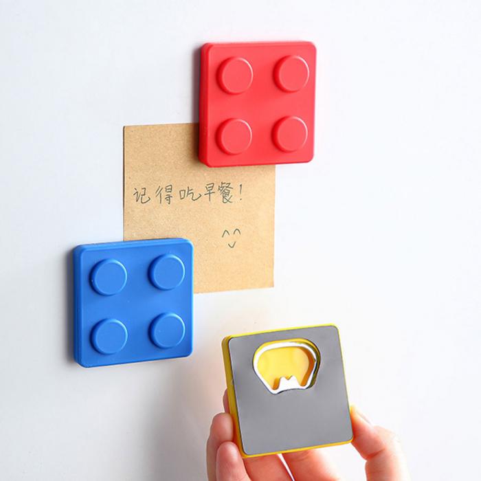 創(chuàng  )意積木冰箱貼開(kāi)瓶器