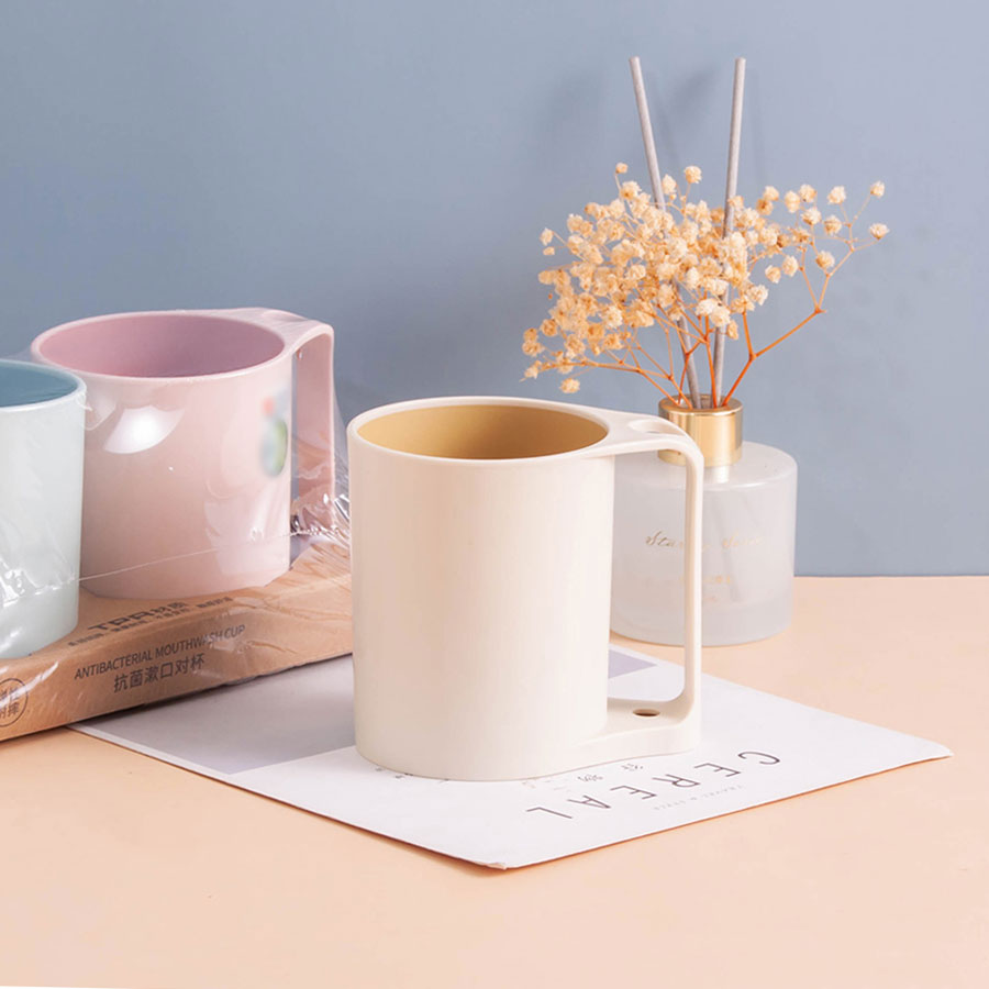 簡(jiǎn)風(fēng)抗菌漱口杯/對杯(