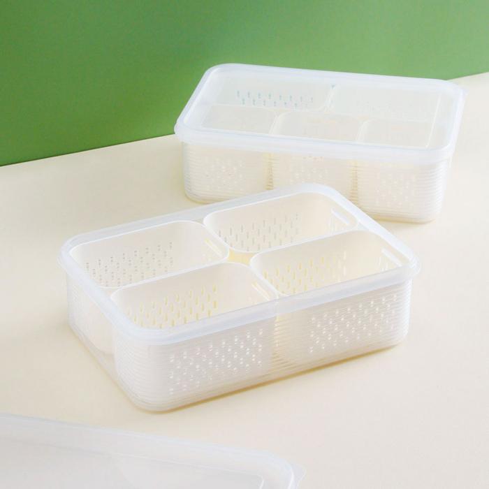 多用四格/⑤格瀝水收納保鮮盒