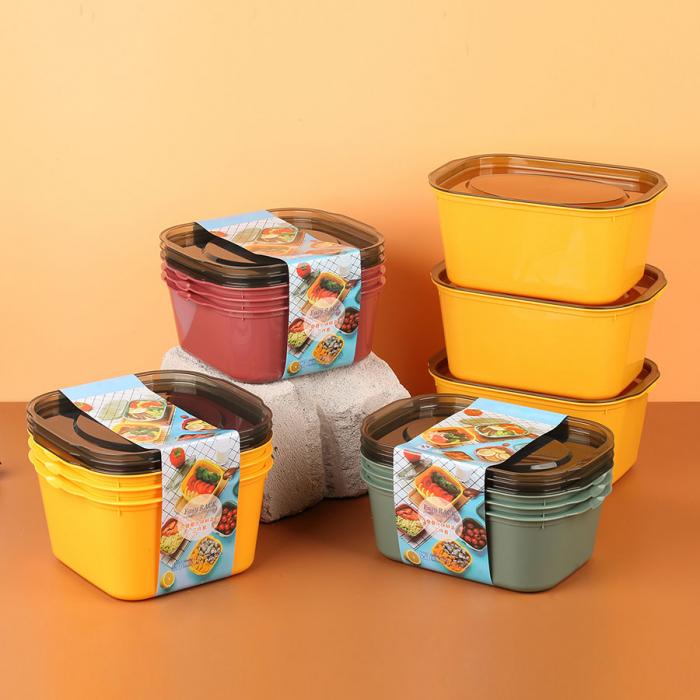 疊疊樂(lè )保鮮盒三件套(長(cháng)方形/正方形)