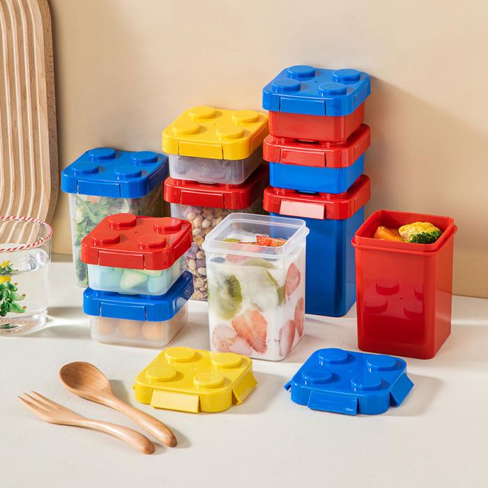 積木單層550ml/雙層250ml+550ml杯(實(shí)色款)