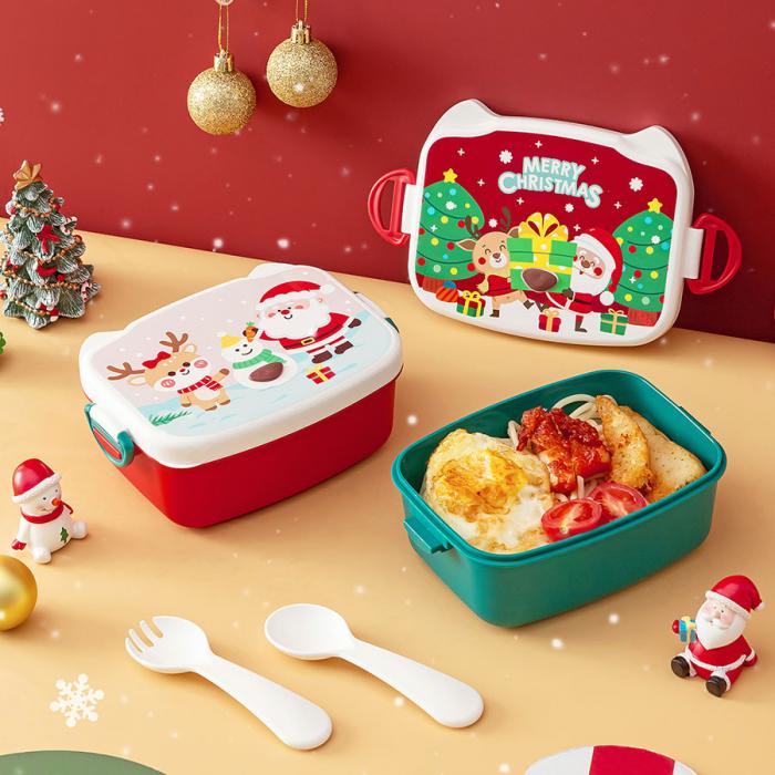 圣誕長(cháng)方形兒童飯盒