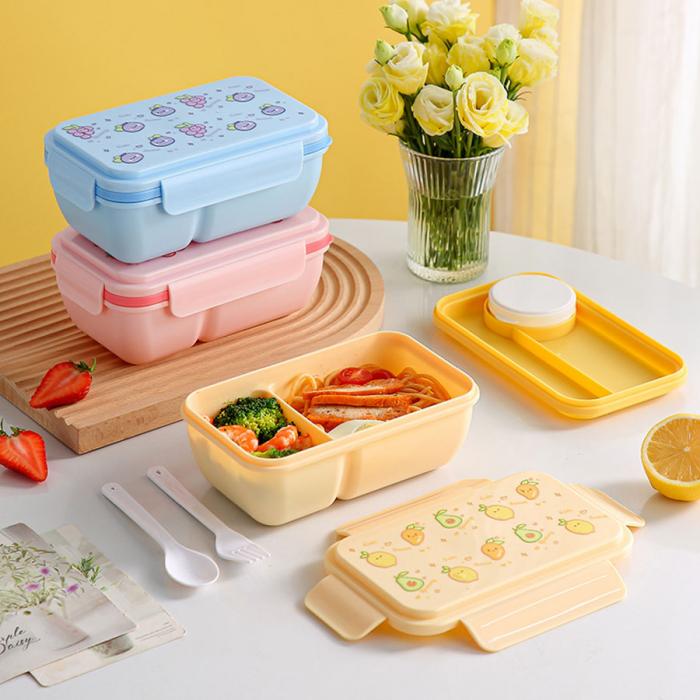 水果蜜語(yǔ)輕食便當盒(配叉+勺)850ml