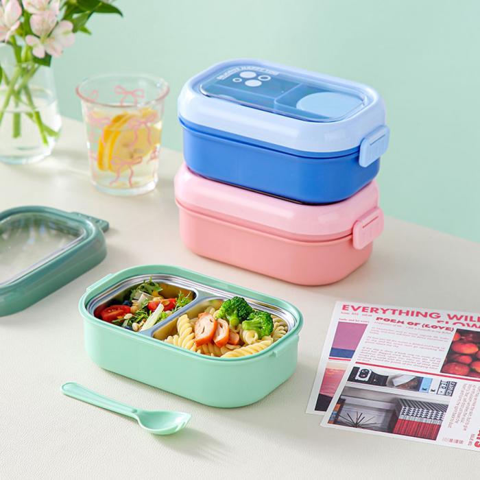 萌趣單層雙層便當盒 不銹鋼款/塑料款