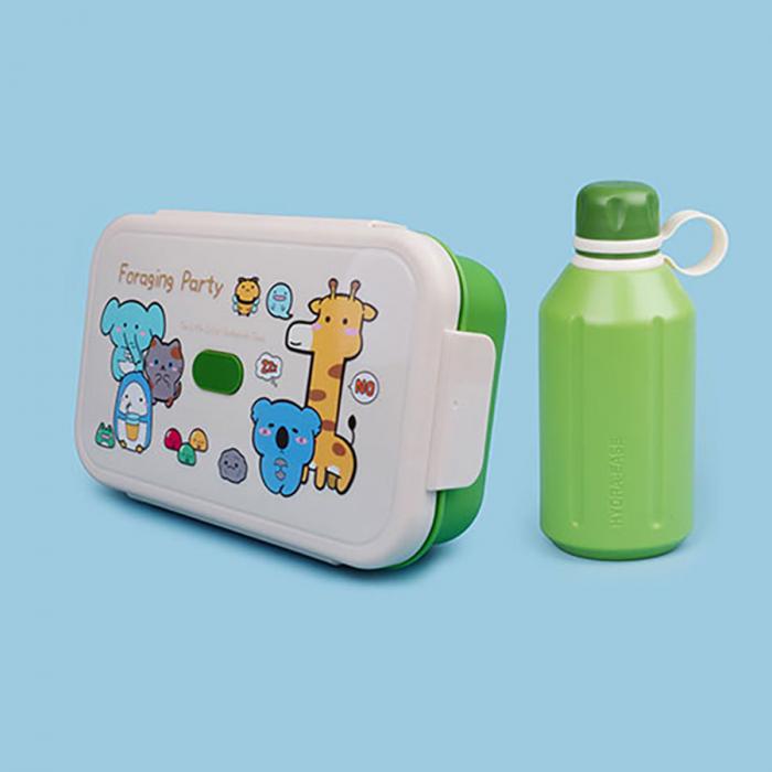 尚趣樂(lè )扣大容量雙層飯盒(1200ml)+圓形運動(dòng)