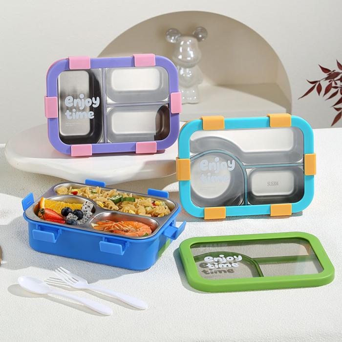 星樂(lè )便當盒不銹鋼款 下單可選(三格700ml)/(